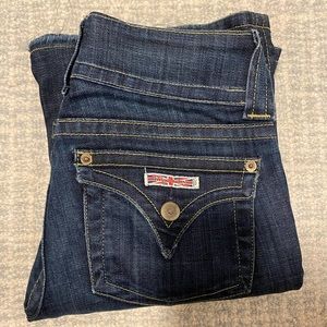 Hudson Flared Low Rise Denim